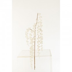 Branche pendante pailletée en plastique blanc 40x2x90 cm