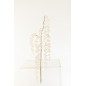 Branche pendante pailletée en plastique blanc 40x2x90 cm Branche pendante pailletée en plastique blanc 40x2x90 cm