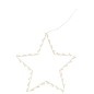 Estrella luminosa de metal blanco de 40x1x40 cm