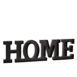 home lettres metal noir
