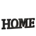 home lettres metal noir