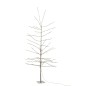 Sapin dénudé avec led en métal blanc 90x90x200 cm