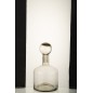 Bouteille avec bouchon en verre gris 22x22x40.5 cm Bouteille avec bouchon en verre gris 22x22x40.5 cm