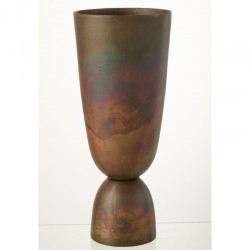 Vase thor aluminium en métal Bronze 20x20x49 cm