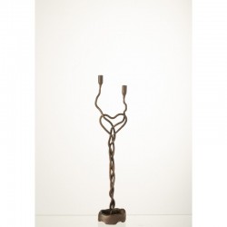 Lámpara de araña de metal bronce 9x8x48.5 cm