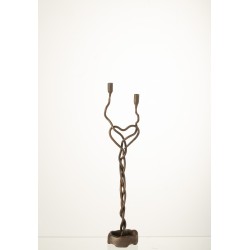 Chandelier en métal Bronze 9x8x48.5 cm