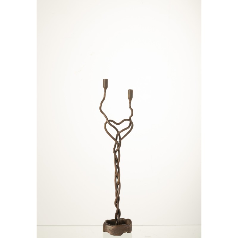 Chandelier en métal Bronze 9x8x48.5 cm