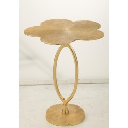 Table d’appoint en métal or 47x47x61 cm