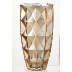 Vase en verre or 17x17x32 cm