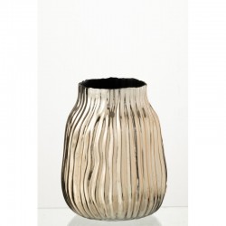 Vase en verre or 16x16x20 cm