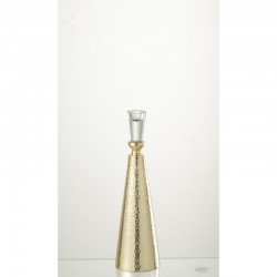 Lámpara de araña de metal dorado de 8.3x8.3x32 cm