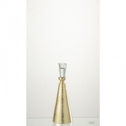 Lámpara de araña de metal dorado de 8.3x8.3x25 cm