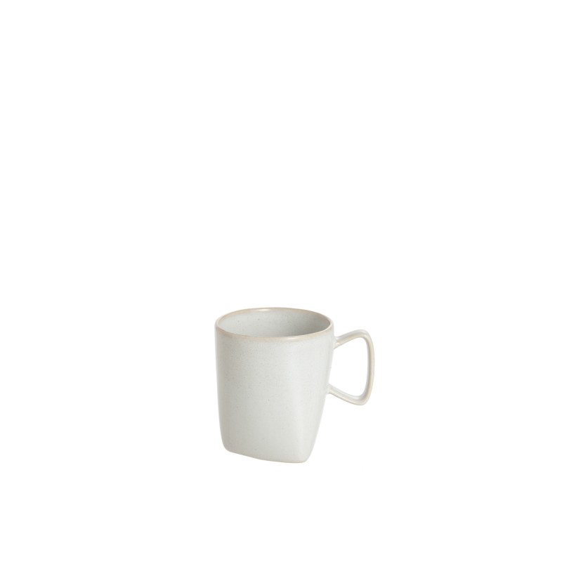 Taza de porcelana blanca de 10 cm de altura