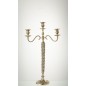 Chandelier 3 bougies en métal or 15x39x65 cm Chandelier 3 bougies en métal or 15x39x65 cm