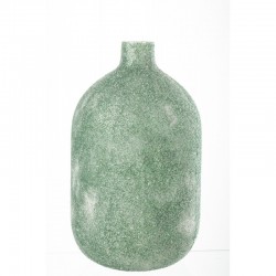 Vase en verre vert 25x25x45 cm