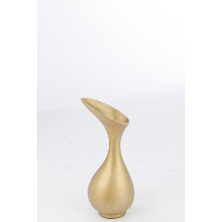 Vase en Aluminium Or 19x17x45cm