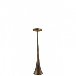 Lámpara de araña de metal bronce 13x13x62cm