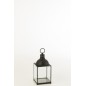 Lanterna rettangolare in metallo nero 24x24x57 cm Lanterna rettangolare in metallo nero 24x24x57 cm