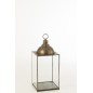 Lanterna rettangolare in metallo Bronzo 36x36x85 cm Lanterna rettangolare in metallo Bronzo 36x36x85 cm