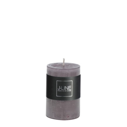 Bougie cylindrique en Paraffine gris 5x5x7.5 cm