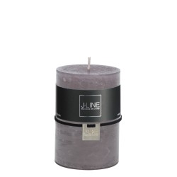 Bougie cylindrique en Paraffine gris 7x7x10 cm