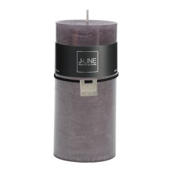 Bougie cylindrique en Paraffine gris 7x7x15 cm