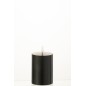 Vela LED de plástico negro de 7.5x7.5x10 cm Vela LED de plástico negro de 7.5x7.5x10 cm