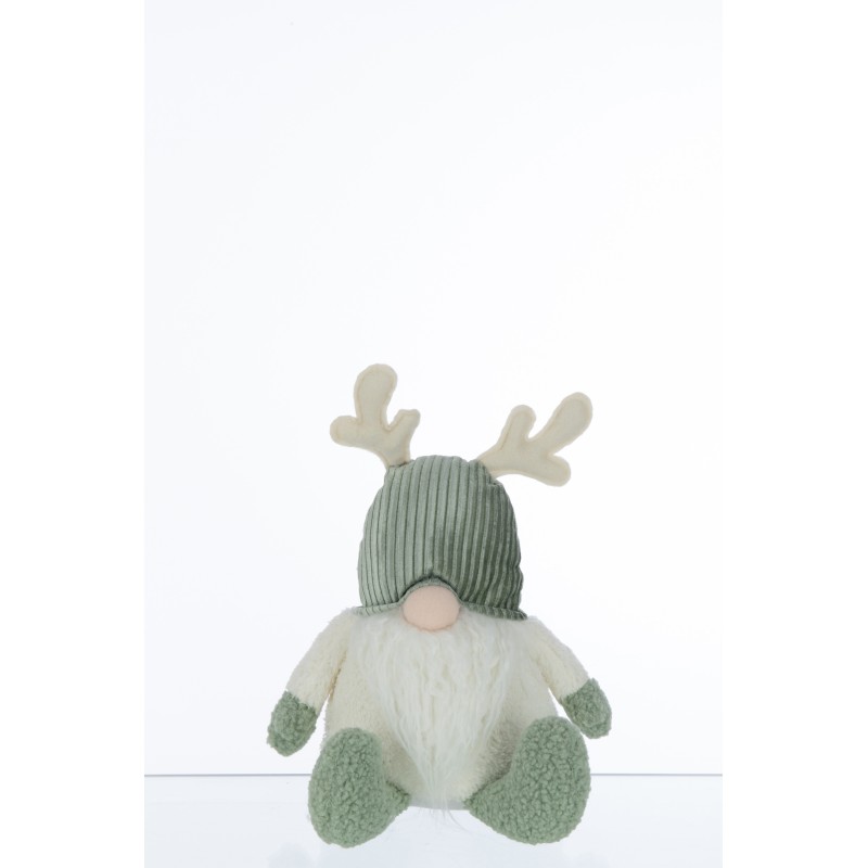 Lutin avec bois de cerf en résine multicouleur 20x12x45 cm