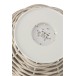 Lanterne tissée en plastique crème 33x33x47 cm Lanterne tissée en plastique crème 33x33x47 cm