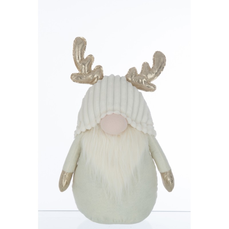 Lutin avec bois de cerf en résine multicouleur 28x15x53 cm