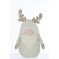 Lutin avec bois de cerf en résine multicouleur 28x15x53 cm
