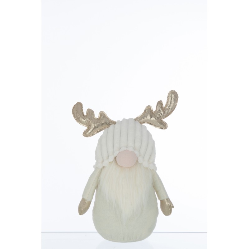 Lutin avec bois de cerf en résine multicouleur 22x12x42 cm