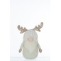 Lutin avec bois de cerf en résine multicouleur 22x12x42 cm