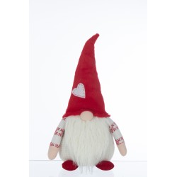 Lutin avec chapeau en résine multicouleur 27x17x57 cm