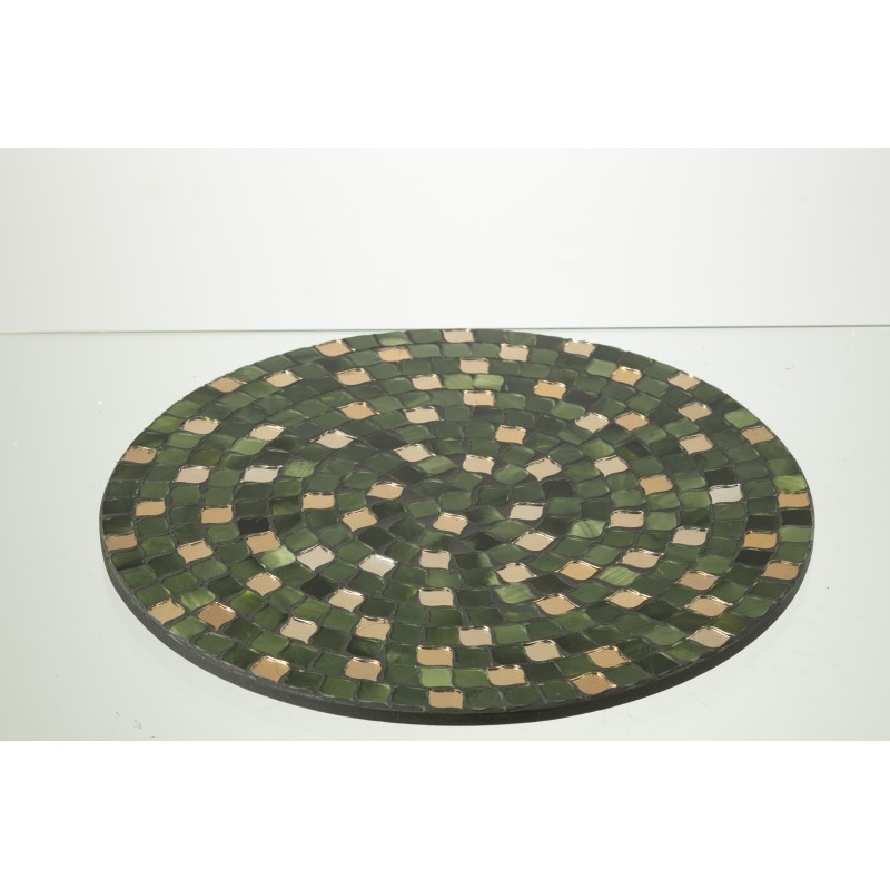 Plateau en verre multicouleur 28x0.7x28 cm Plateau en verre multicouleur 28x0.7x28 cm