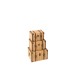 Set de 3 coffres en bois beige et marron L24 à 34cm H12 à 15cm Set de 3 coffres en bois beige et marron L24 à 34cm H12 à 15cm
