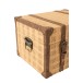 Set de 3 coffres en bois beige et marron L24 à 34cm H12 à 15cm Set de 3 coffres en bois beige et marron L24 à 34cm H12 à 15cm