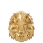 Tête de lion en résine or 33.5x25.5x39 cm