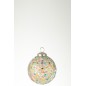 Bola de Navidad de vidrio multicolor de 10x10x10 cm