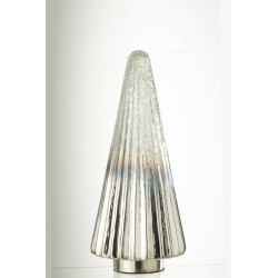 Albero di Natale decorativo in vetro multicolore 14x14x36 cm