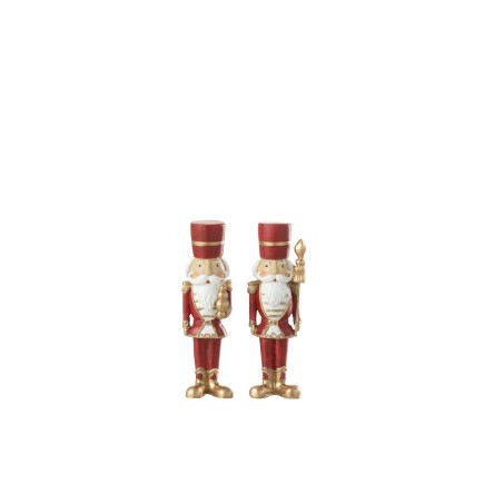 Set de 2 casse-noisettes en résine multicouleur 4.5x3.5x15.5 cm