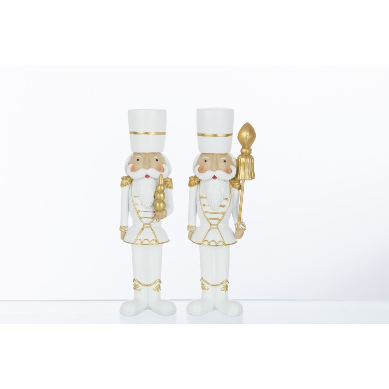 Set de 2 casse-noisettes en résine multicouleur 7x5x26 cm