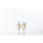 Set de 2 casse-noisettes en résine multicouleur 4.5x3.5x15.5 cm