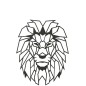 Décoration murale tête de lion en métal noir 91x72cm Décoration murale tête de lion en métal noir 91x72cm