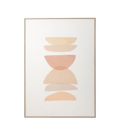Tableau de formes en plastique beige 100x140cm