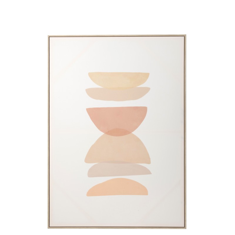 Tableau de formes en plastique beige 100x140cm