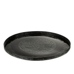 PLATEAU ROND CLASSIQUE FER NOIR L