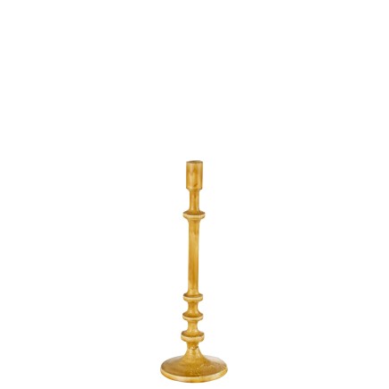 Lámpara clásica de aluminio ocre de 40 cm de altura