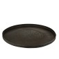 Plato redondo con bordes de metal negro de 60 cm de diámetro Plato redondo con bordes de metal negro de 60 cm de diámetro