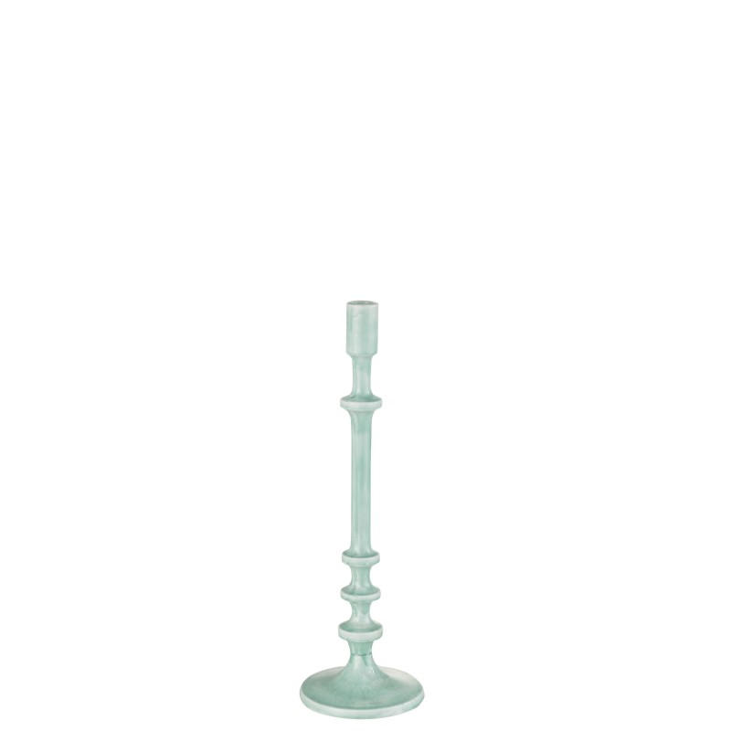 Chandelier classique en aluminium bleu H40cm